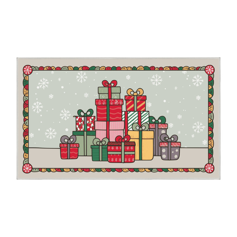 Tapis vacances de Noël The Holiday Aisle®, Rectangulaire 8 pi x 12 pi