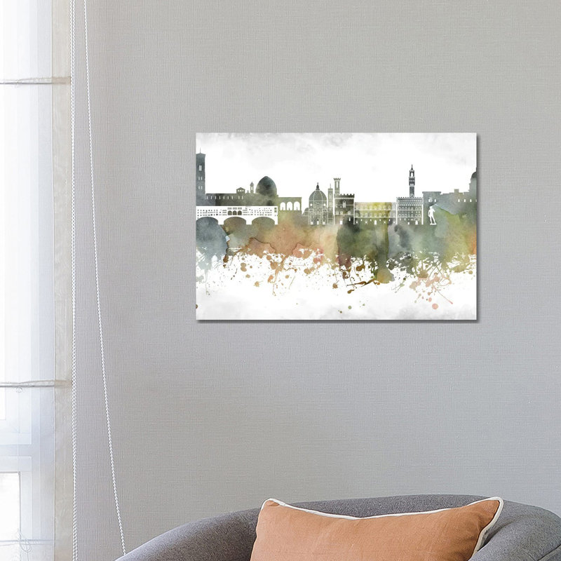 Florence Skyline by WallDecorAddict - Wrapped Canvas Print, 66.04 cm H x 45.72 cm W x 3.175 cm D
