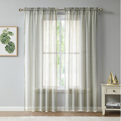 Semi Sheer Curtain Pair