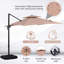 Sheila 268cm X 268cm Rectangular Cantilever Parasol with Crank Lift , Counter Weights Included