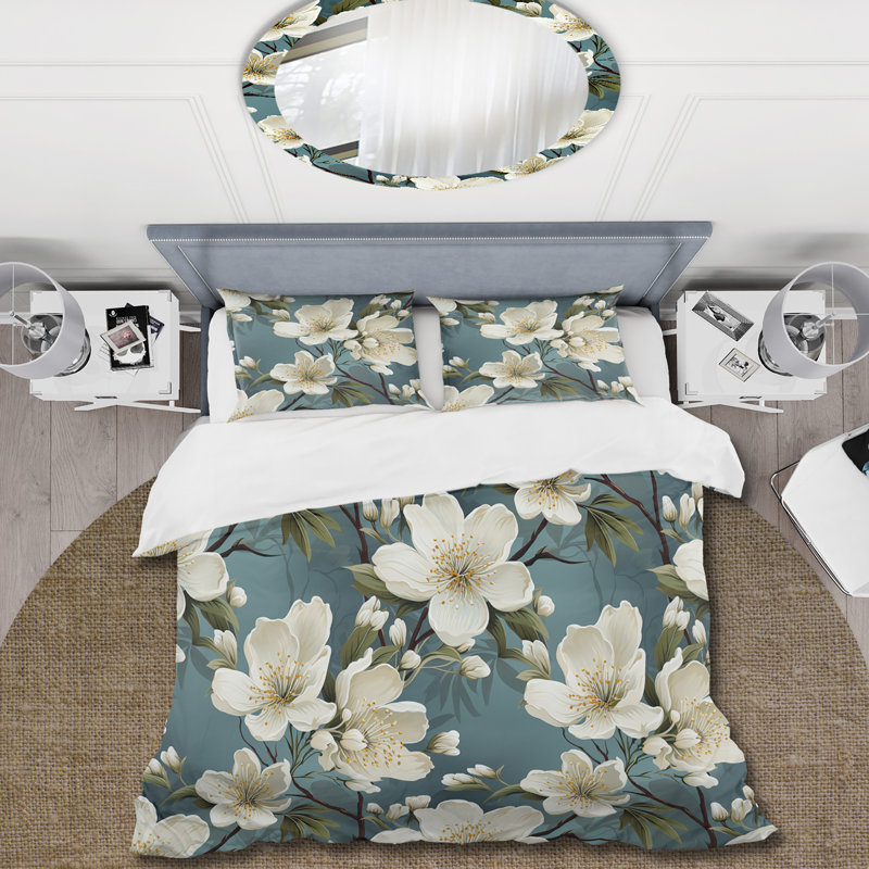 Ensemble de housse de couette grise et blanche, Housse de couette simple + 1 taie décorative stan