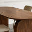 Table de salle à manger ovale en bois massif brun noisette-1931451538-1931451549