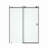 60" W X 76" H Sliding Frameless Shower Door With Clear Glass