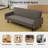 Upholstered 77.5'' Sleeper Sofa-97850914