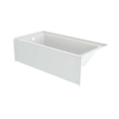 SIGNATURE® Rectangle Flat Front 6632 Skirted Soaking LH Access Panel Oyster