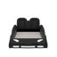 Lit plateforme simple en forme de voiture avec roulettes-114359404