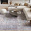 Tapis oriental bleu / rouge lavable à la machine-1158640095
