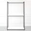 Walk-in Closet 47 "- Cadre en métal avec revêtement thermolaqué, installation de rangement très profonde, fabrication d'eau et de chaleur, teinture, cadre blanc à une tablette, rangement et tableau de classement Scratch E0