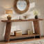 70.9-inch Soild Wood Console Table-1336575816