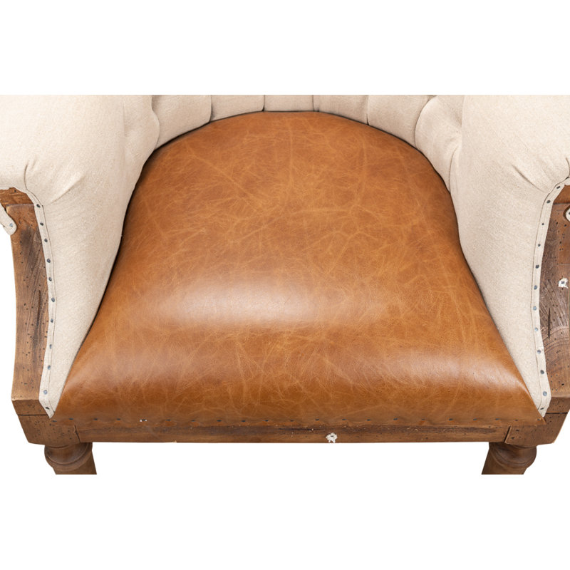 Welsh Leather Wingback Chair