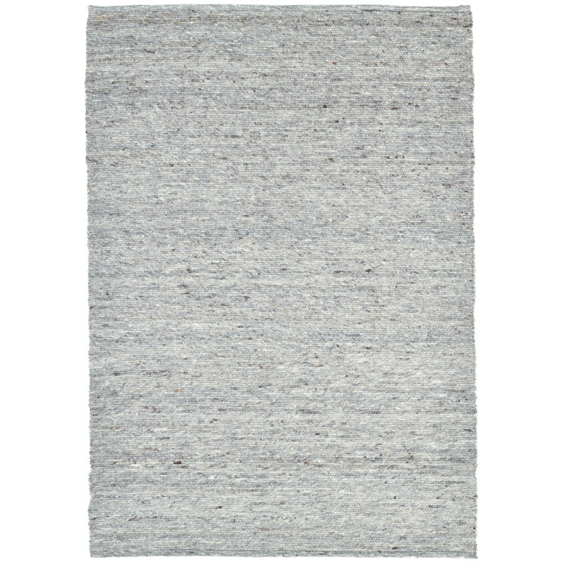 Hand Woven Wool Grey Indoor Rug, Rectangle 190 x 290cm