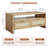 Rattan Coffee Table with 2 Woven Drawers