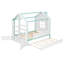 Structure de lit double pleine grandeur avec lit gigogne coulissant, tablettes de rangement à queue et lumières DEL blanc froid-1373045417-1373045422