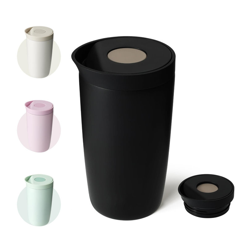 17 Stories Reynyer 10350.72ml Double Wall Insulated Stainless Steel Travel Mug, Black