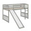 Lit mezzanine simple avec glissoire et échelle