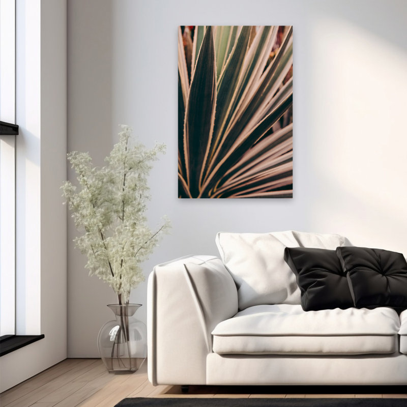 «Beaming Through Floral & Botanical Nature», photographie en gros plan, art abstrait, tropical, H 36 po x l 24 po