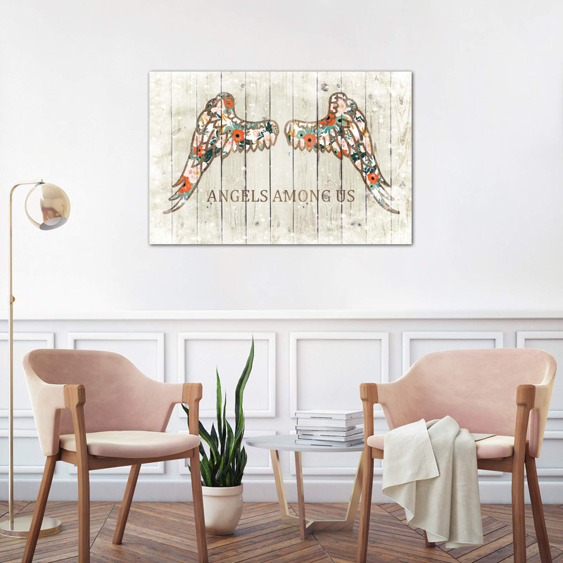 Angels Among Us by Front Porch Pickins - Print on Canvas, 101.6 cm H x 66.04 cm W x 1.91 cm D, No Frame