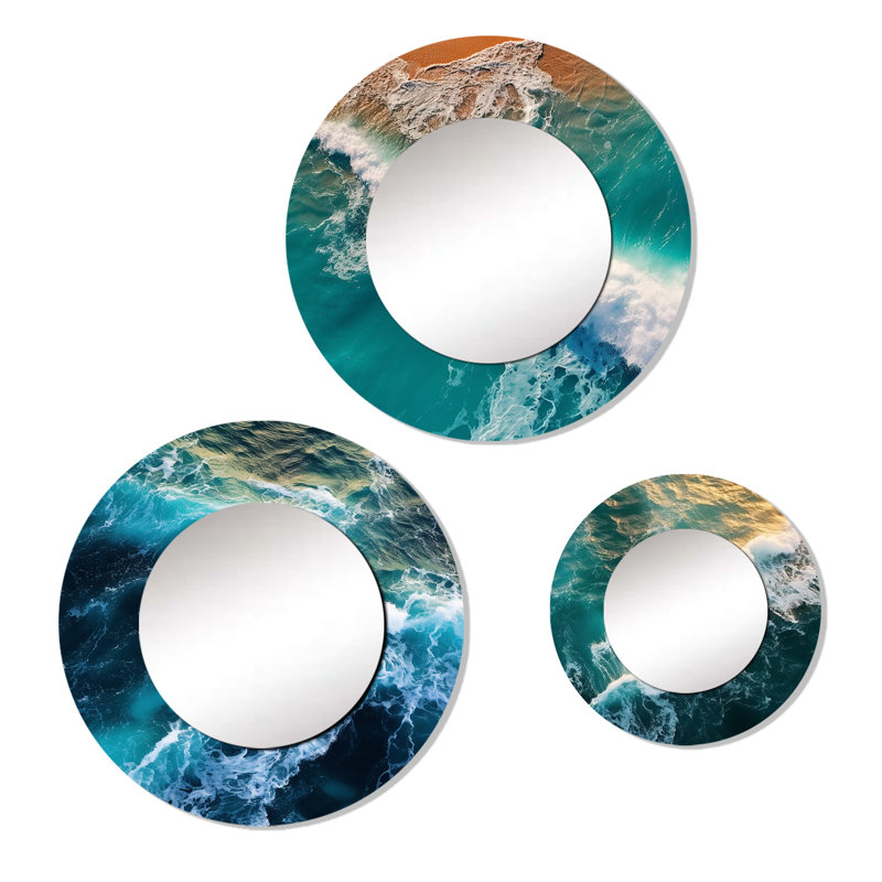 Crownsville Metal Round Mirror