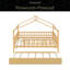 Lit en bois avec lit gigogne simple-1422615091