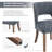 Upholstered Dining Side Chairs Set of 4-705286536