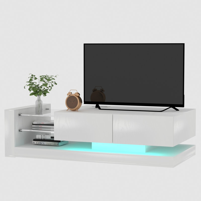 Console de télévision avec armoires de rangement