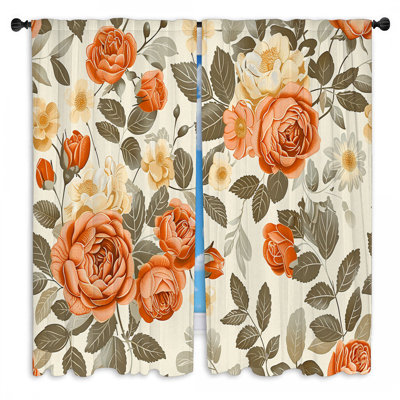 Paire de rideaux obscurcissant en polyester Mekenna
