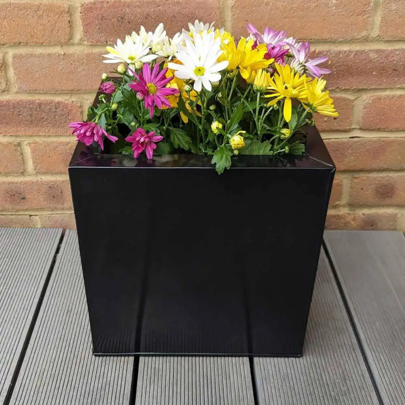 Beliz Metal Planter Box, 30cm H x 30cm W x 30cm D