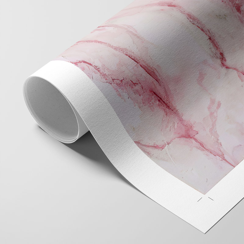 Rose marbré I - Impression sur toile seulement - NON-CADRE, H 18 po x l 12 po