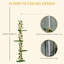 242cm Floor to Ceiling Cat Tree with Leaves Scratching Post Green