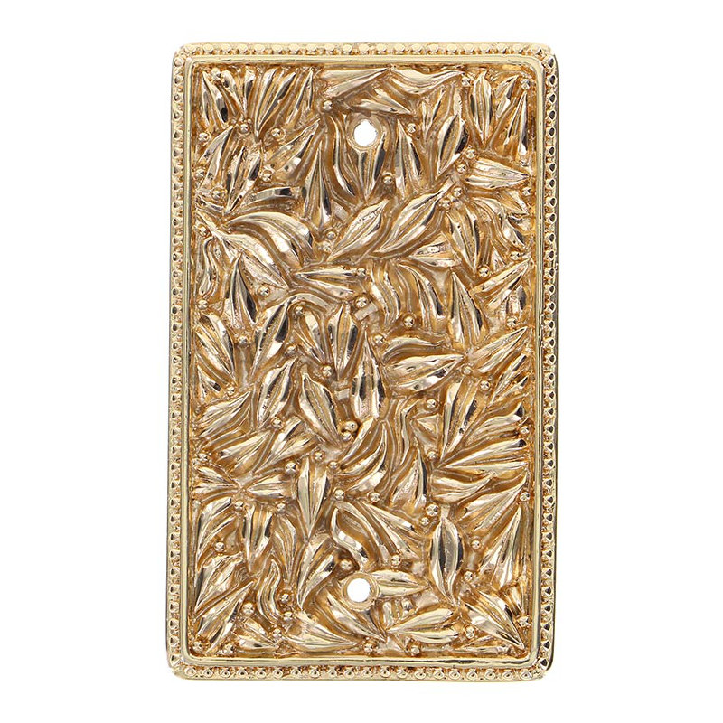 San Michele Blank Wall Plate, Polished Gold