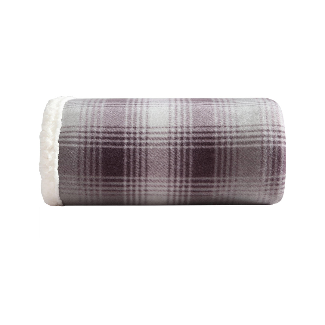 Eddie Bauer Printed Plush Fleece/Sherpa Oversized Throw Blanket Eddie Bauer 