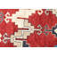 Tapis rouille et multicolore noué à la main à motif géométrique tribal avec des accents bleus-679983282