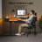  66" Height Adjustable L-Shaped Desk With Power Outlets and 3 Drawers-687522760