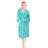Fleece Gender Neutral Mid-Calf Bathrobe with Pockets-27039501-27039499