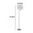 Tomi 63 Inch Floor Lamp, Double Swing Arm, Brushed Steel, White Shade-103150807
