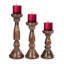 Ensemble de 3 porte-bougies Rustic-467129318