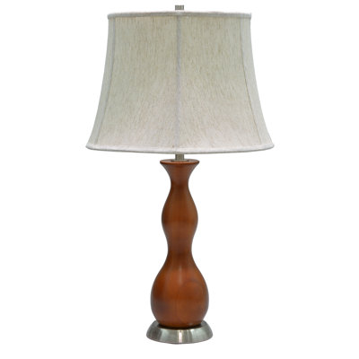 Lampe de table 28 po en bois