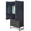 Grande armoire moderne en bois avec base en métal-106491016
