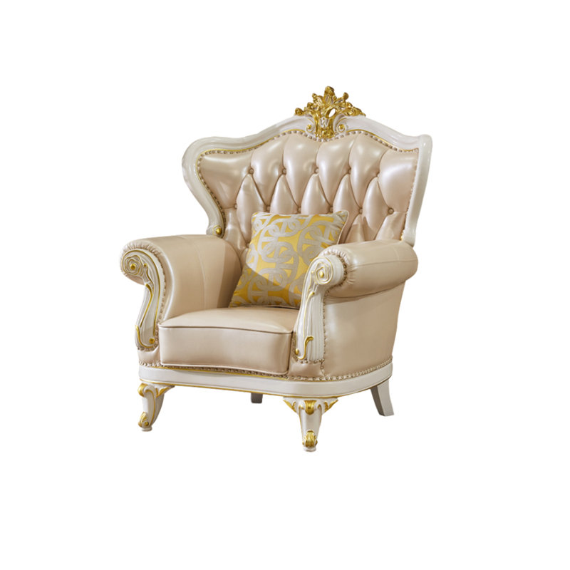 Fauteuil en cuir de vache American