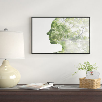 " Lady Combined With Green Tree "