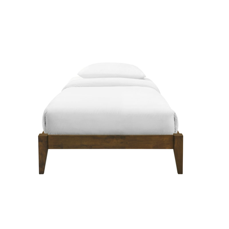 Kieron Nova Wood Platform Base, Walnut, Twin