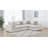 Artzt 4-piece Upholstered Modular Sectional Sofa Beige-315058415