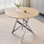 Table de salle à manger ronde 37 pouces, petite table de cuisine ronde avec pieds en métal, pouvant accueillir 2 à 4 personnes, table de salle à manger moderne-129879143