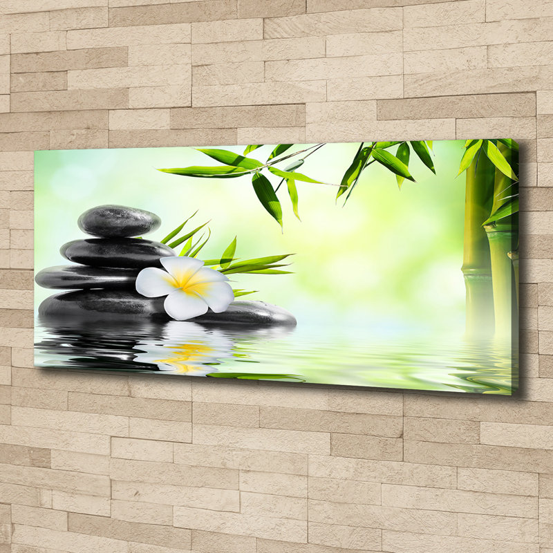 Orchid And Bamboo - Wrapped Canvas Print