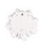 Décoration murale fleur en céramique crème faite à la main-1840267477