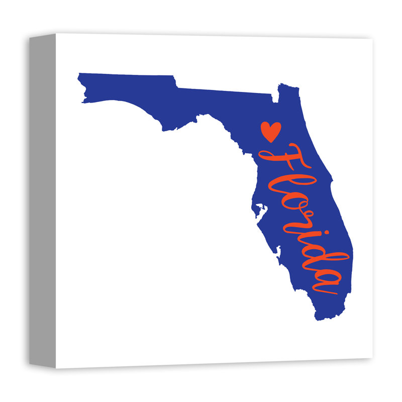 « floride fierté », art textuel sur toile