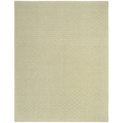 Tapis d'intérieur contemporain vert clair DKNY Pure Grids