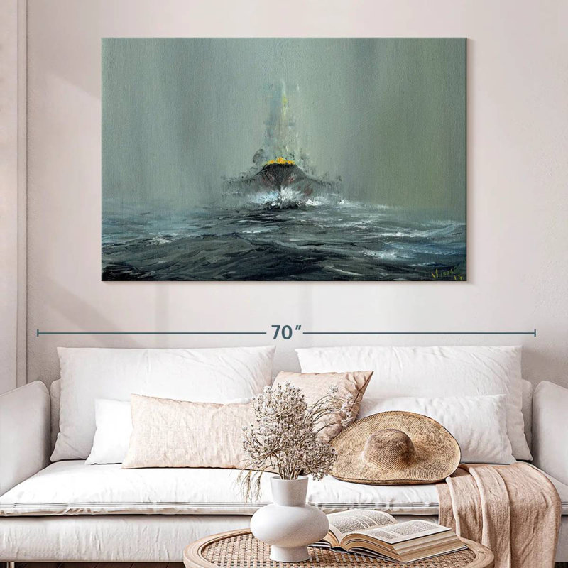 Mait Battleship Yamato 1945, 34" H x 51" W