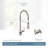 Paterson Spring Pull Down Single Handle Kitchen Faucet with Accessories and with Power Boost-49918759