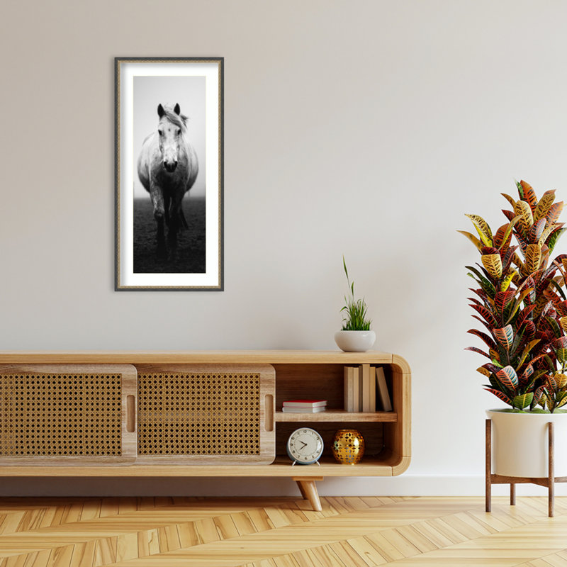 «Confidence» par Christophe Staelens, reproduction d'art murale en bois encadrée, 41 x 19, Oui, Matinee Black Bronze